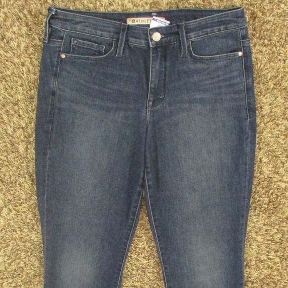 Athleta Sculptek Skinny Jeans Women's 6 Dark Wash Stretch Denim - Picture 3 of 8
